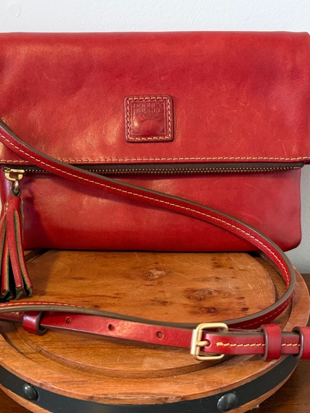 Dooney & Bourke Florentine Foldover Zip Crossbody Bag
